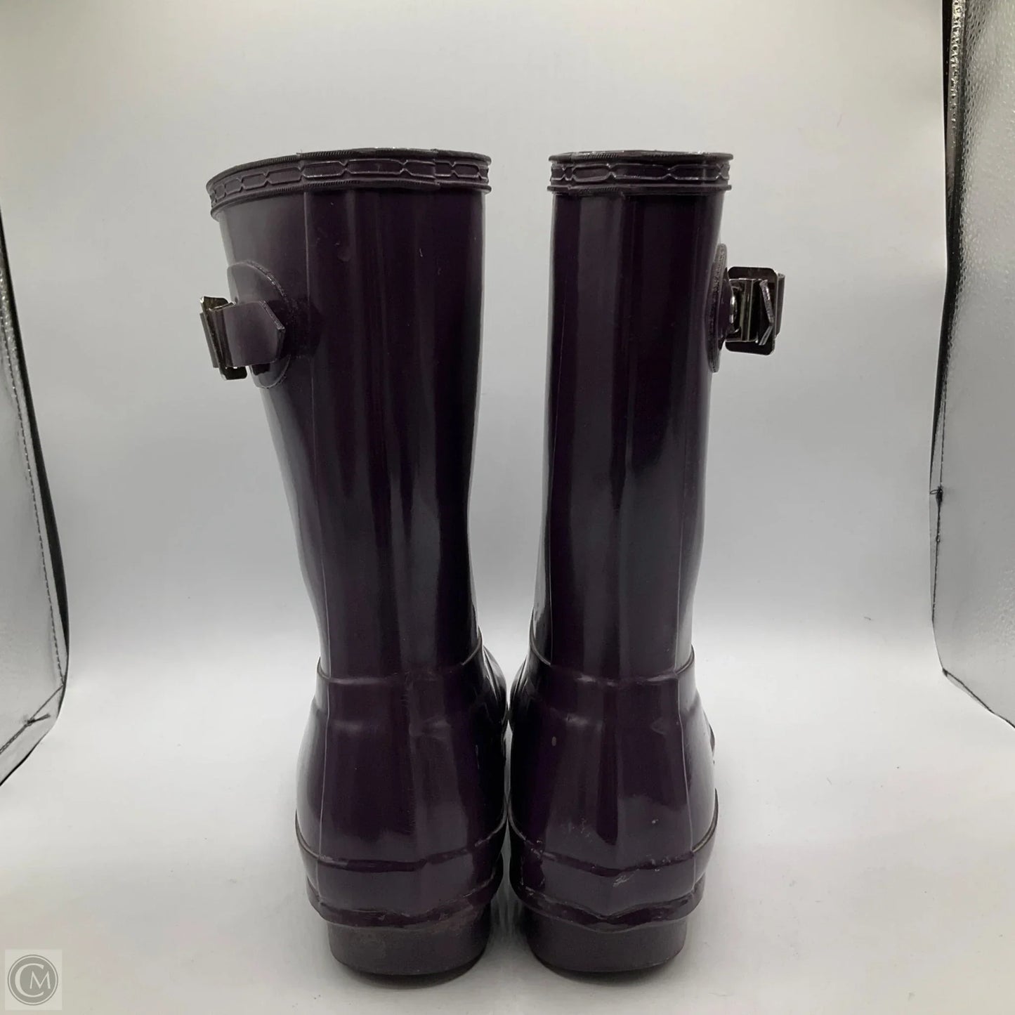 Boots Rain By Hunter In Purple, Size: 6