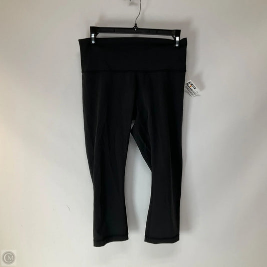 Athletic Capris By Lululemon In Black, Size: M