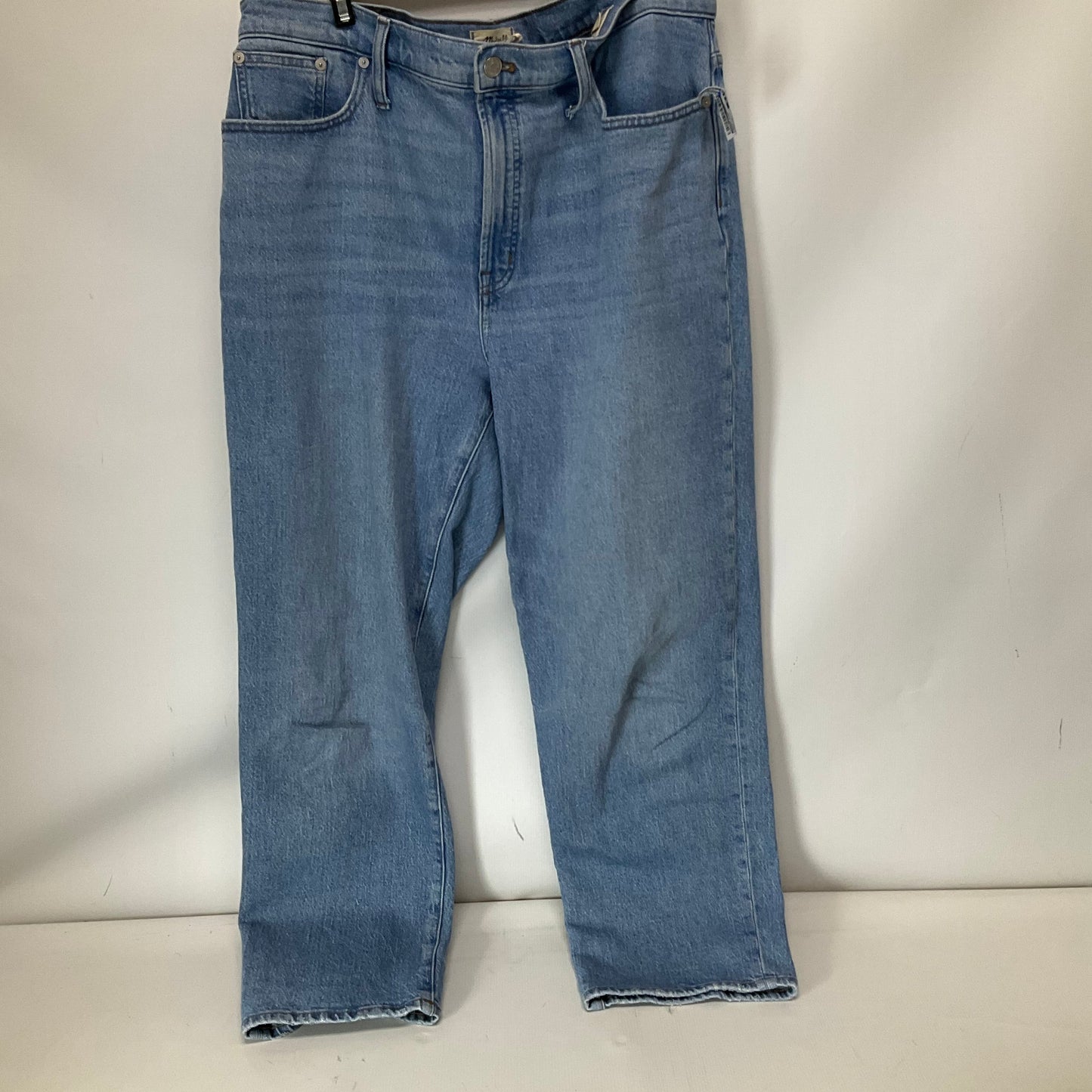 Jeans Straight By Madewell In Blue Denim, Size: 12