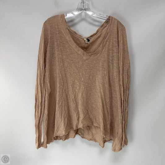 Top Long Sleeve By We The Free In Tan, Size: M