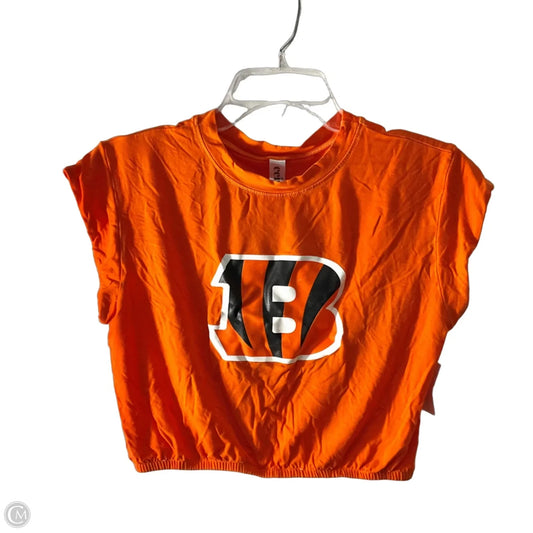 Athletic Top Short Sleeve By Clothes Mentor In Orange, Size: M