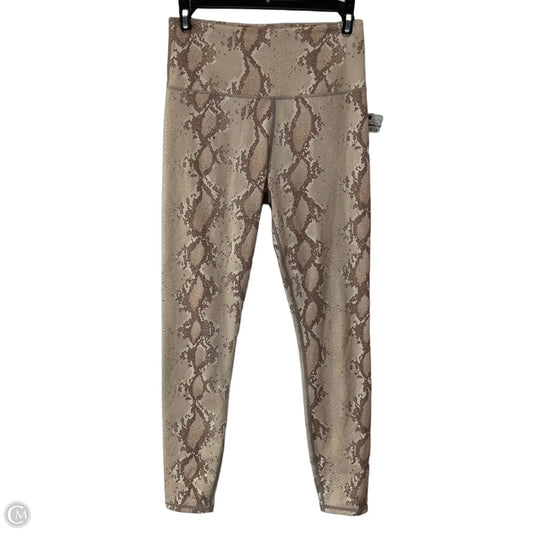 Athletic Leggings By Varley In Snakeskin Print, Size: S