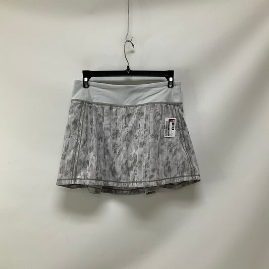 Athletic Skort By Lululemon In Grey, Size: 4