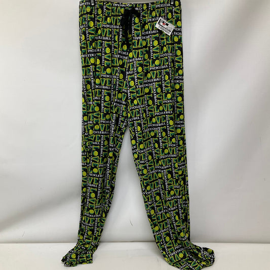 Pajama Pants By Clothes Mentor In Black & Green, Size: S