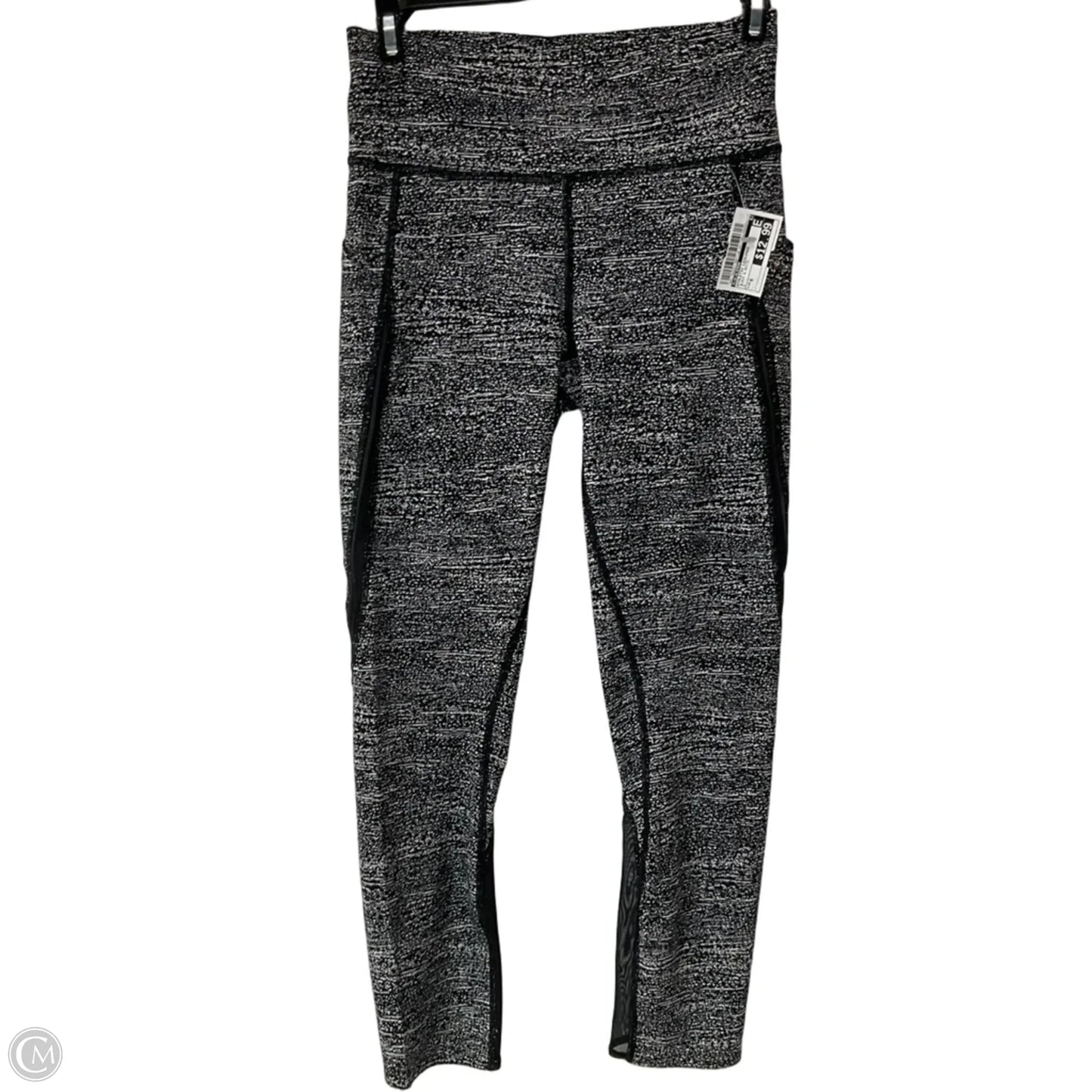 Athletic Leggings By Lululemon In Black & White, Size: 6