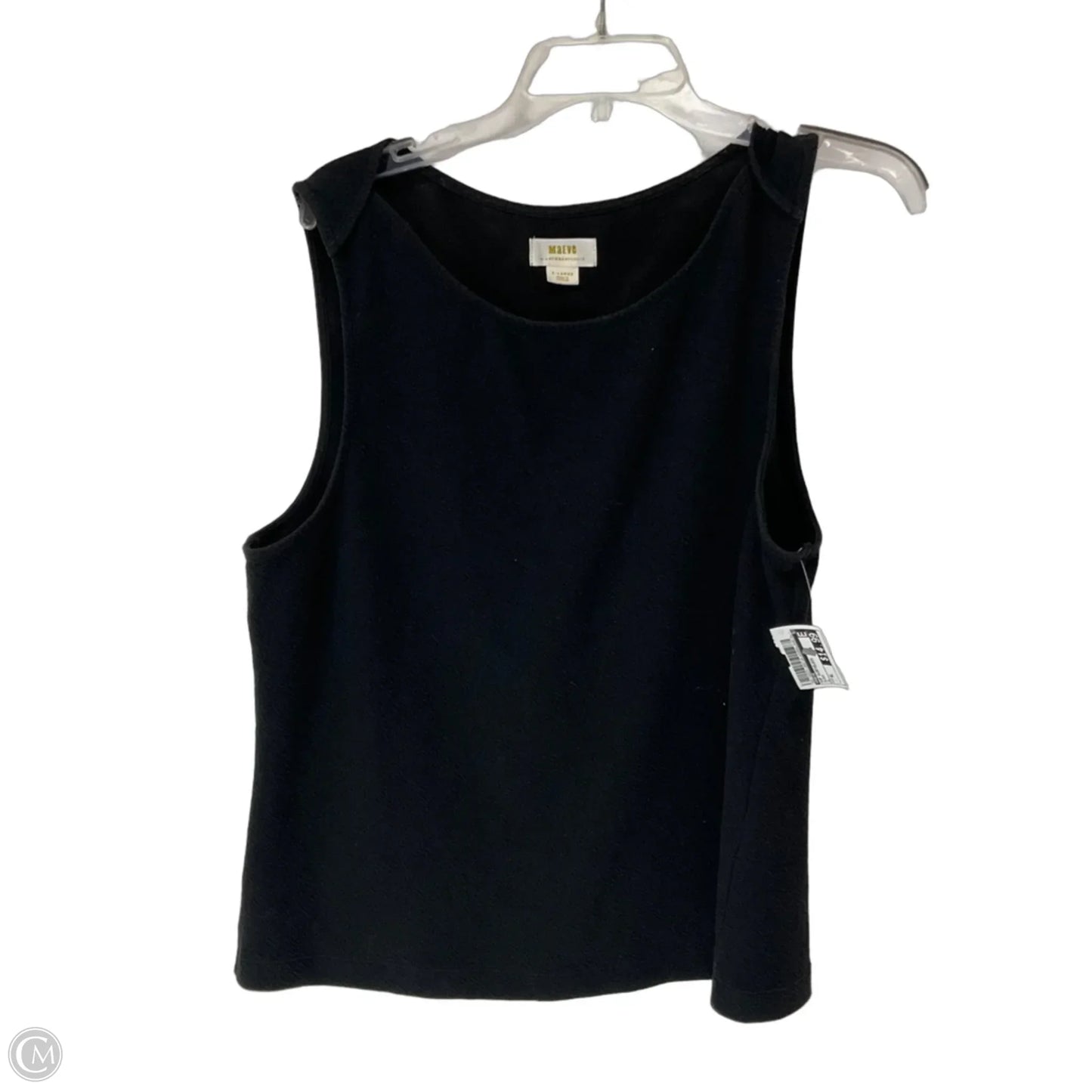Top Sleeveless By Maeve In Black, Size: Xl