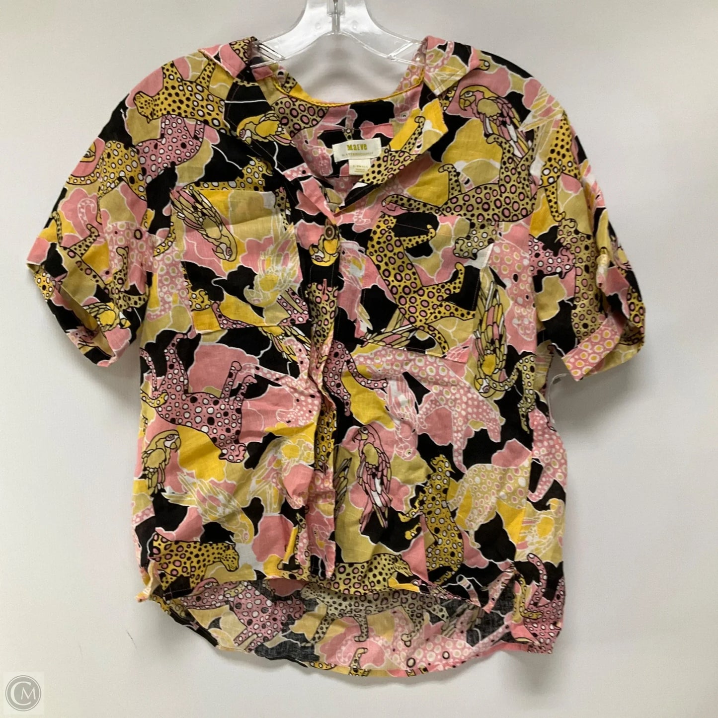 Top Short Sleeve By Maeve In Pink, Size: S