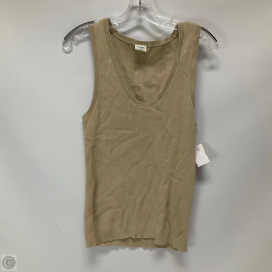 Top Sleeveless By Abercrombie And Fitch In Tan, Size: L