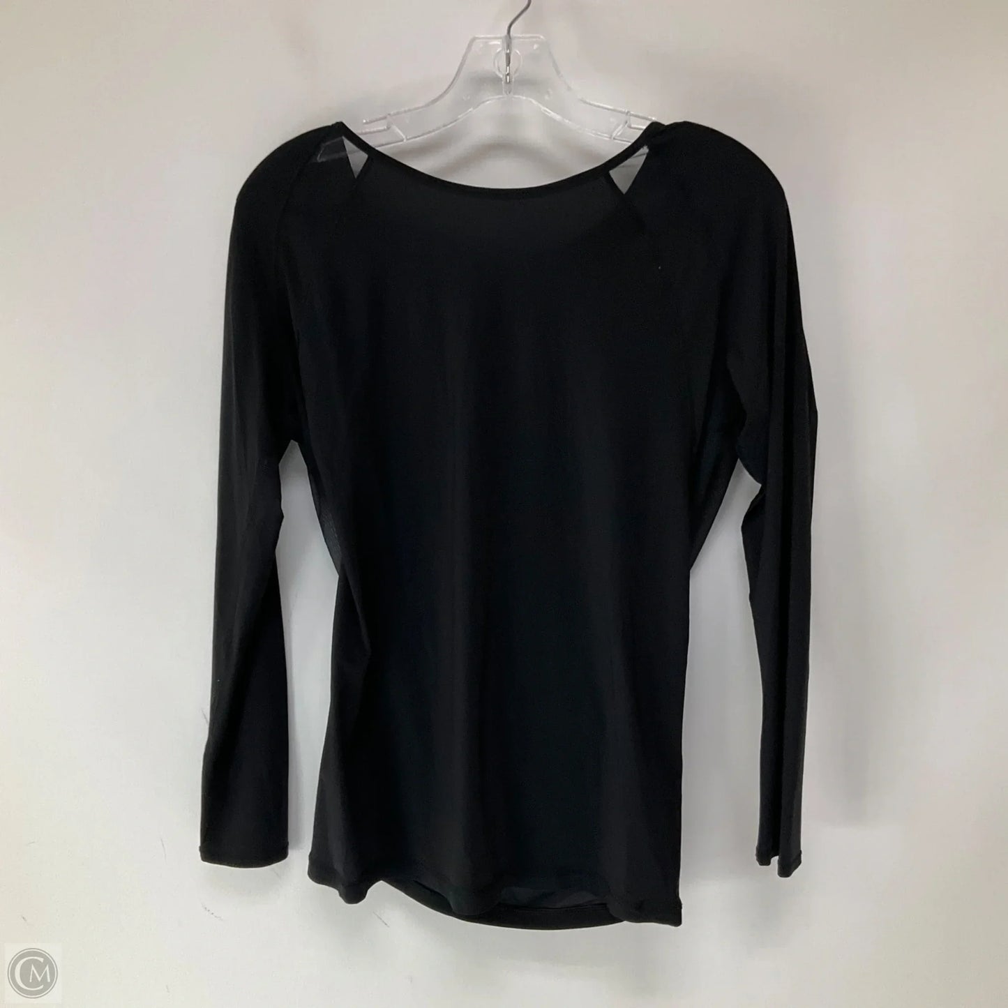 Athletic Top Long Sleeve Crewneck By Lululemon In Black, Size: 12