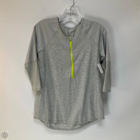 Athletic Top Long Sleeve Crewneck By Lululemon In Grey, Size: 6