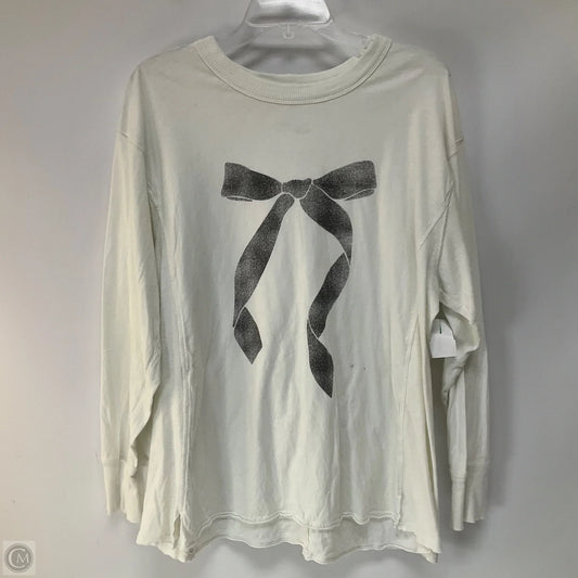 Top Long Sleeve By Aerie In White, Size: M