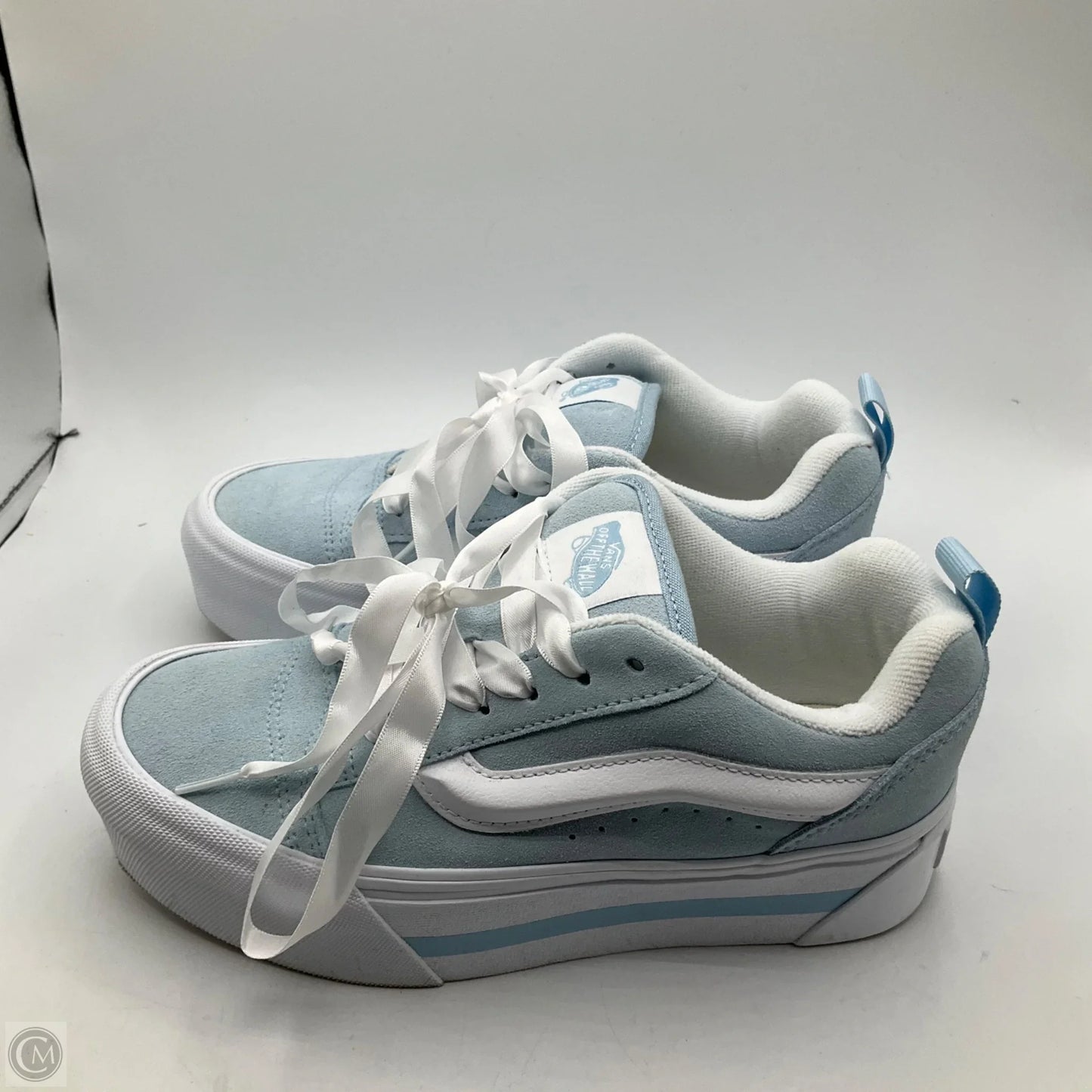 Shoes Sneakers Platform By Vans In Blue, Size: 7