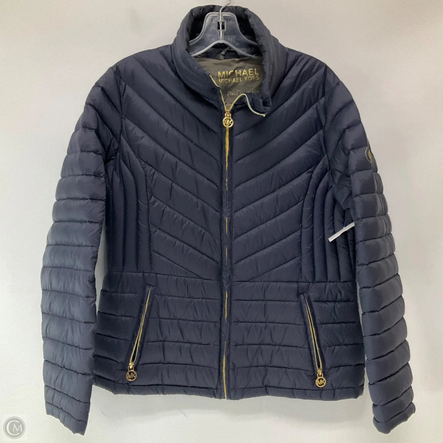 Coat Puffer & Quilted By Michael By Michael Kors In Navy, Size: L