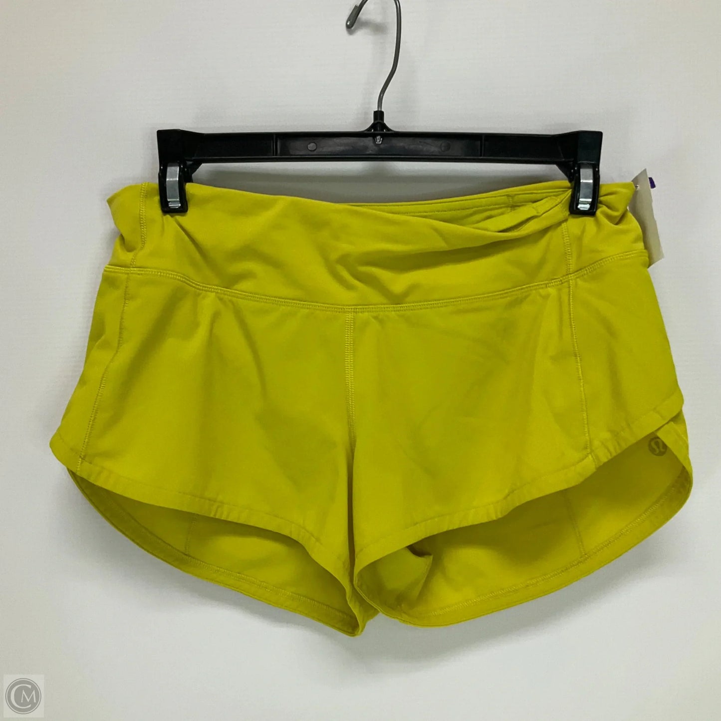 Athletic Shorts By Lululemon In Yellow, Size: 4
