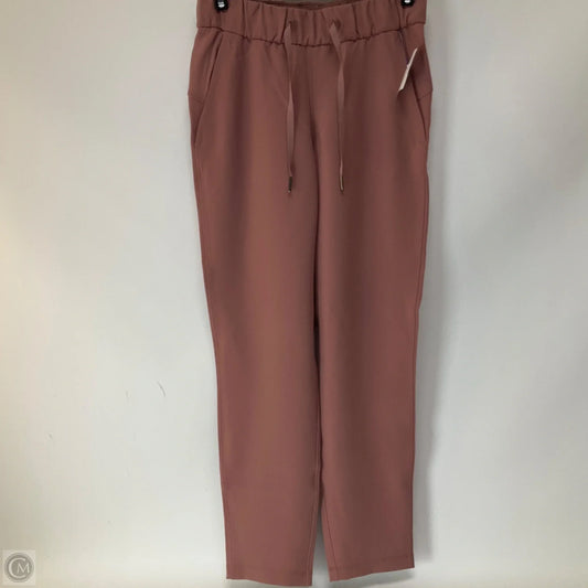 Athletic Pants By Lululemon In Mauve, Size: 2
