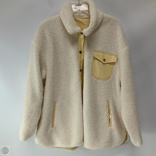 Jacket Fleece By White Birch In Cream, Size: L