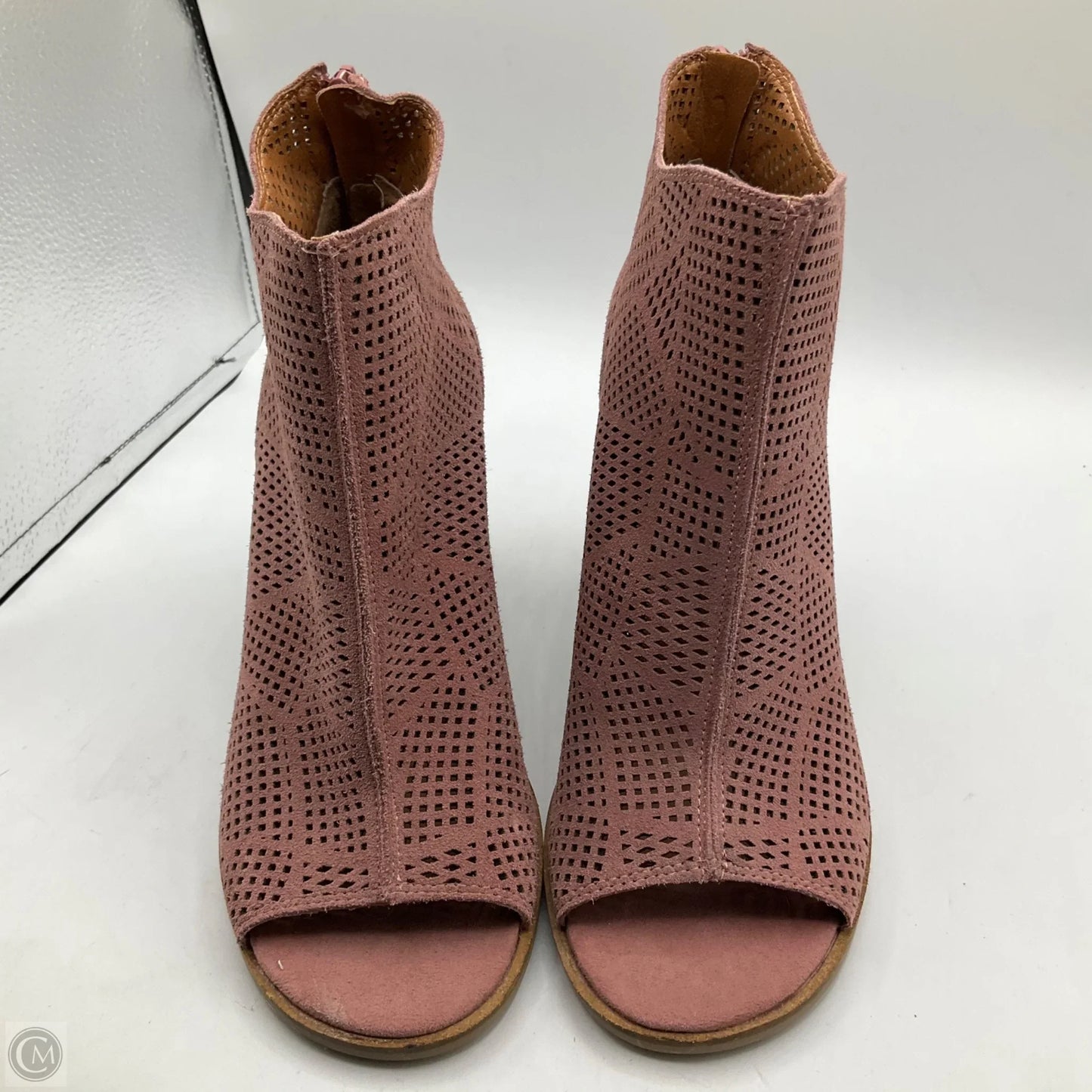 Boots Ankle Heels By Lucky Brand In Pink, Size: 10