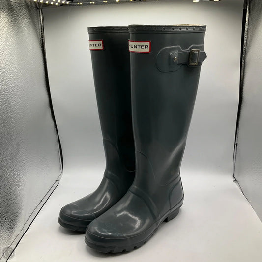 Boots Knee Flats By Hunter In Grey, Size: 5