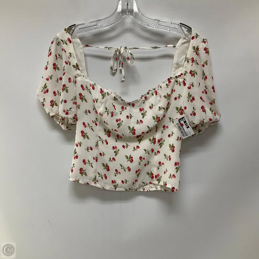 Top Short Sleeve By Abercrombie And Fitch In Yellow, Size: S