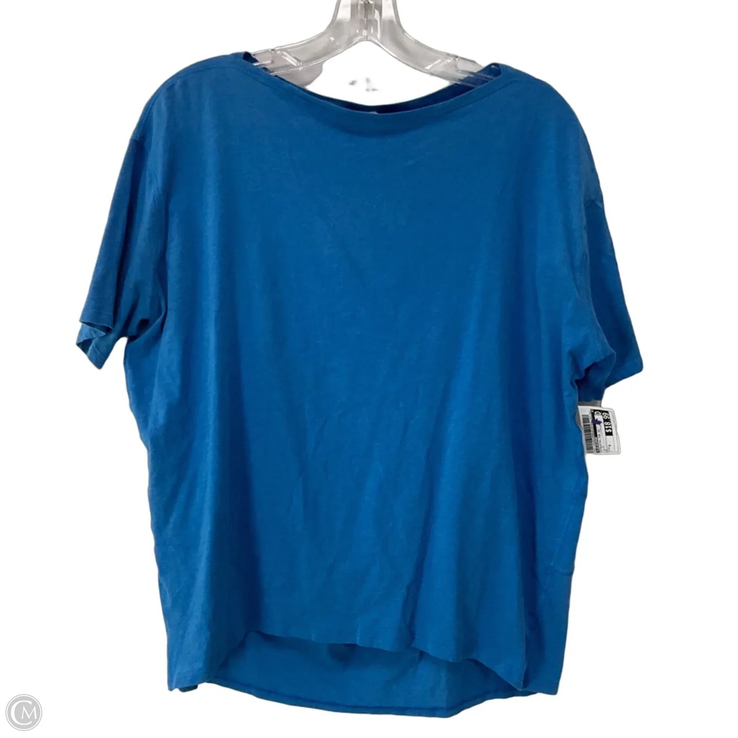 Athletic Top Short Sleeve By Lululemon In Blue, Size: 8