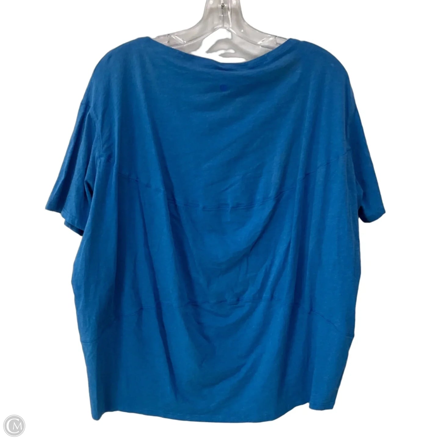 Athletic Top Short Sleeve By Lululemon In Blue, Size: 8