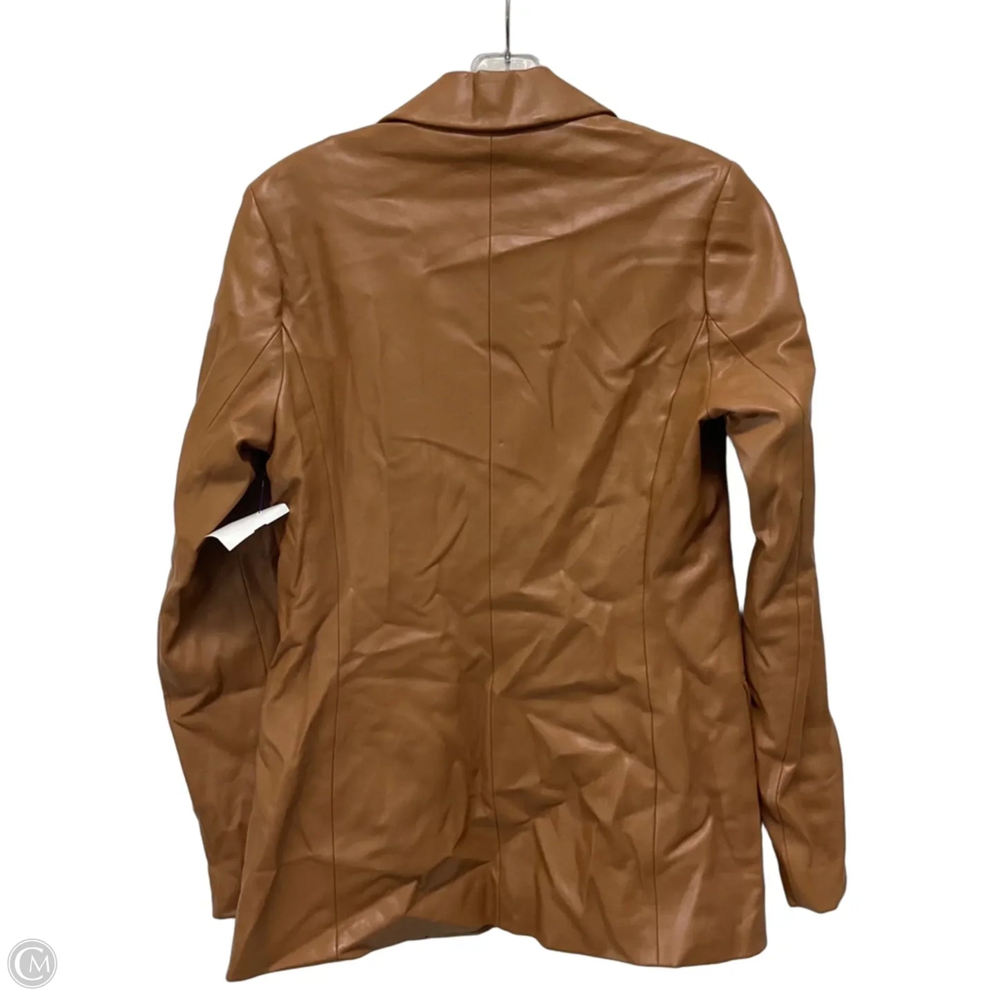Jacket Leather By Abercrombie And Fitch In Tan, Size: S