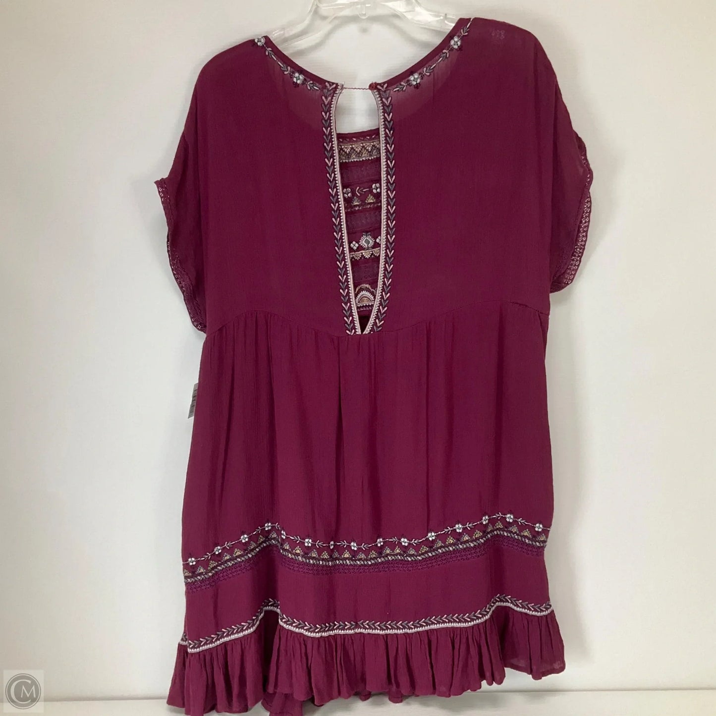 Dress Casual Short By Free People In Maroon, Size: S