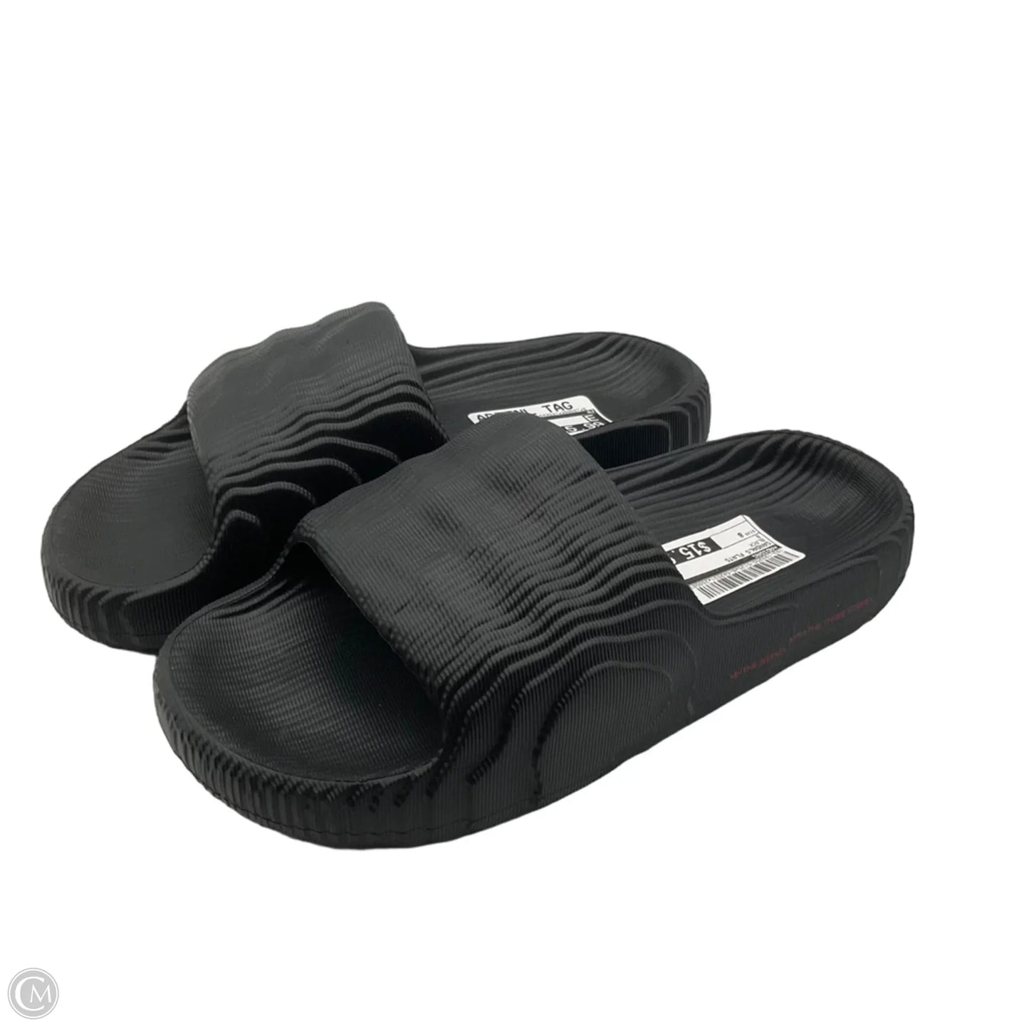 Sandals Flats By Adidas In Black, Size: 8