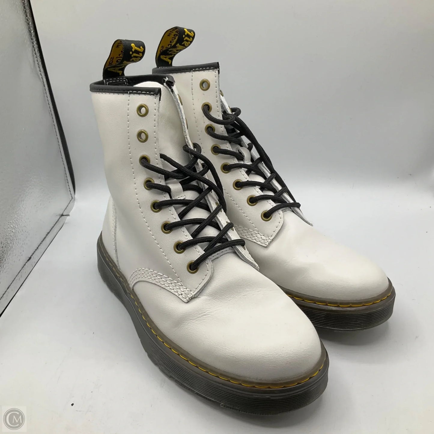 Boots Combat By Dr Martens In White, Size: 10