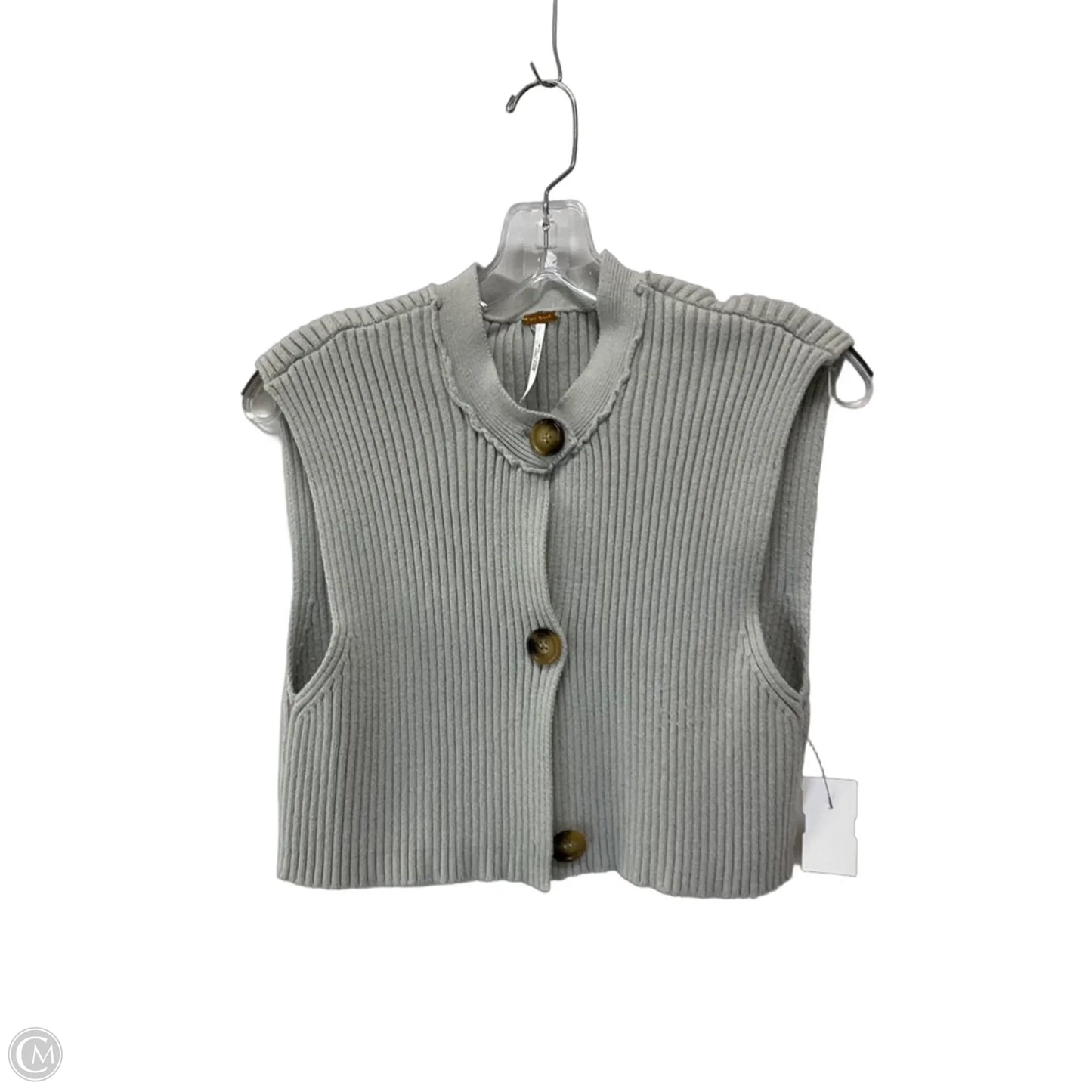 Vest Sweater By Free People In Grey, Size: L