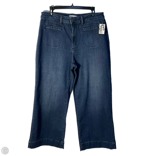 Jeans Wide Leg By Sonoma In Blue Denim, Size: 14