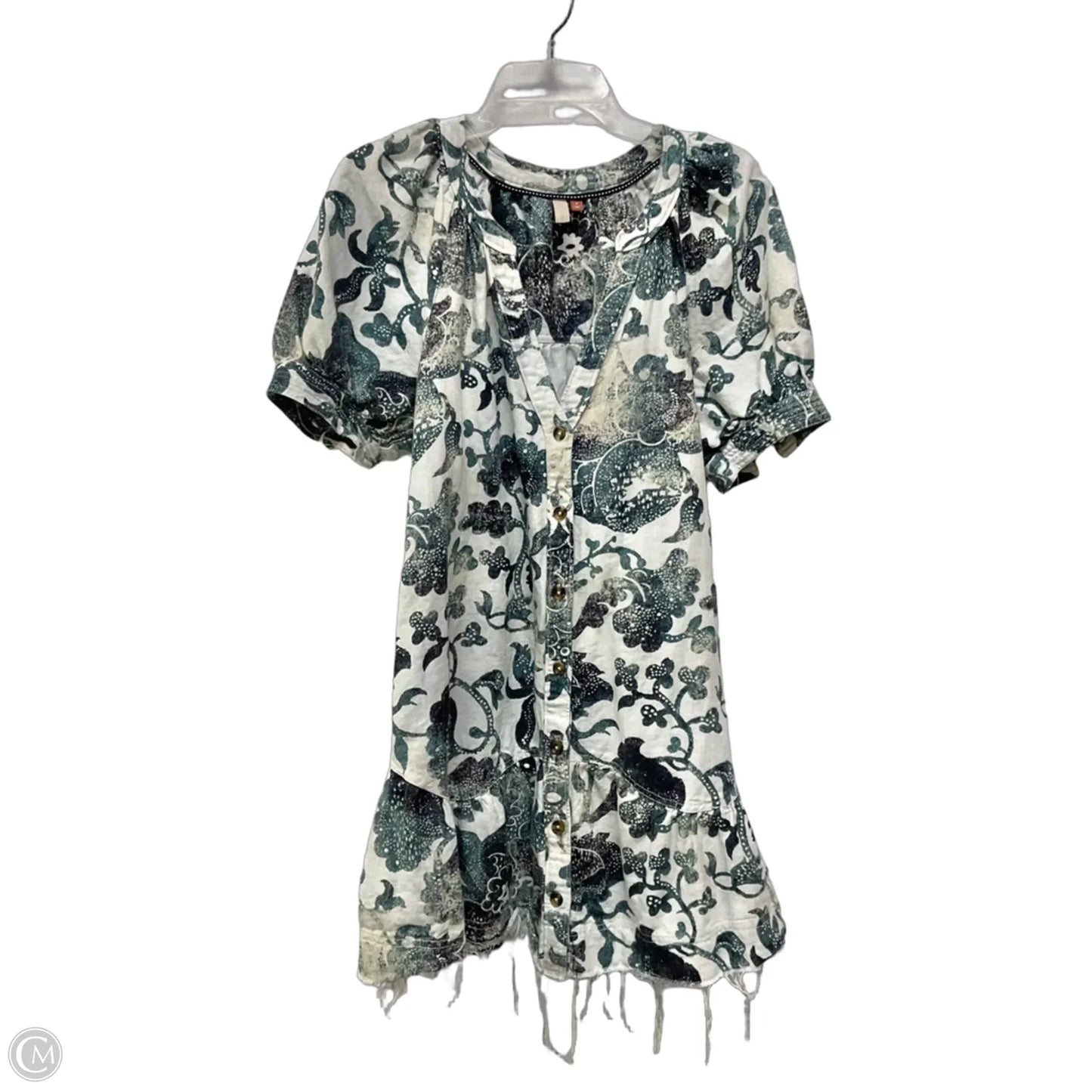 Dress Casual Short By Pilcro In Blue & White, Size: M