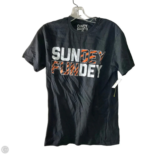 Athletic Top Short Sleeve By Cmf In Black, Size: S