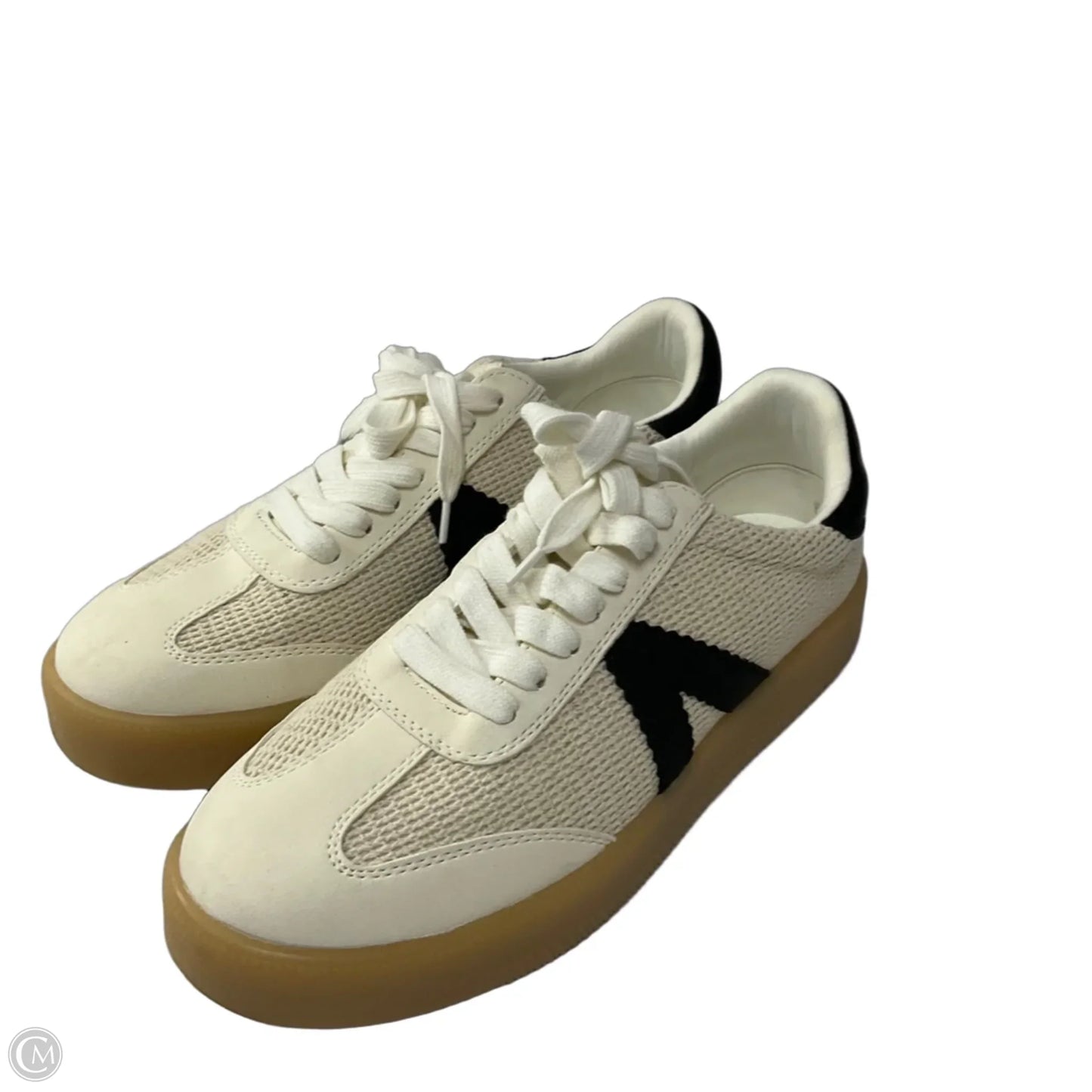 Shoes Sneakers By Mia In Black & Cream, Size: 8.5