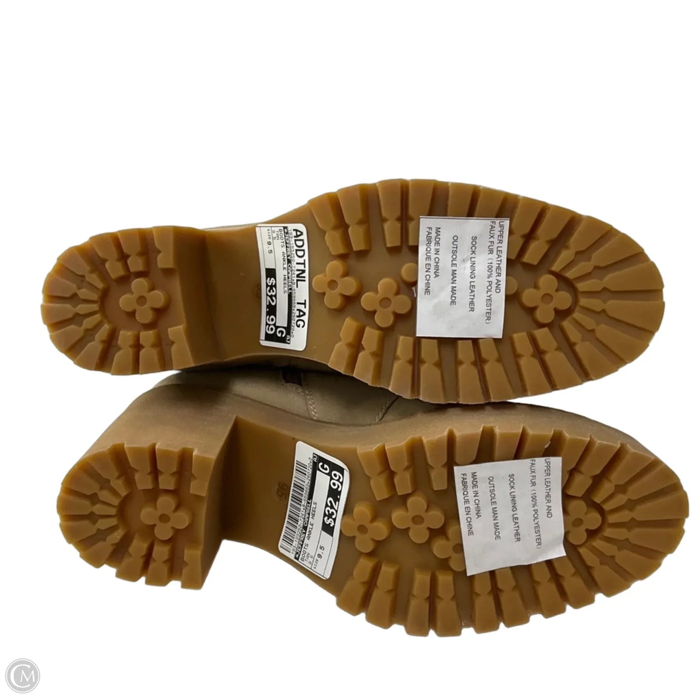 Boots Ankle Heels By Jeffrey Campbell In Tan, Size: 9.5