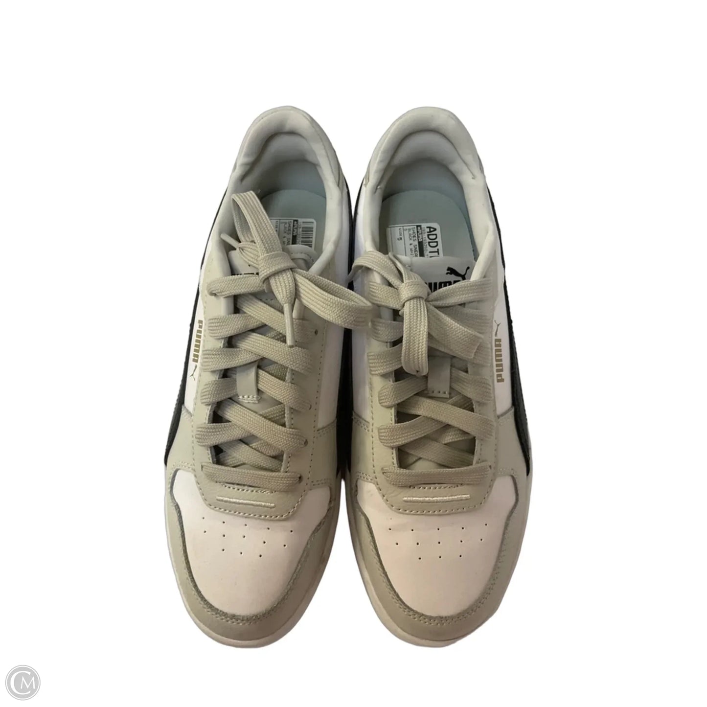 Shoes Sneakers By Puma In Black & White, Size: 5