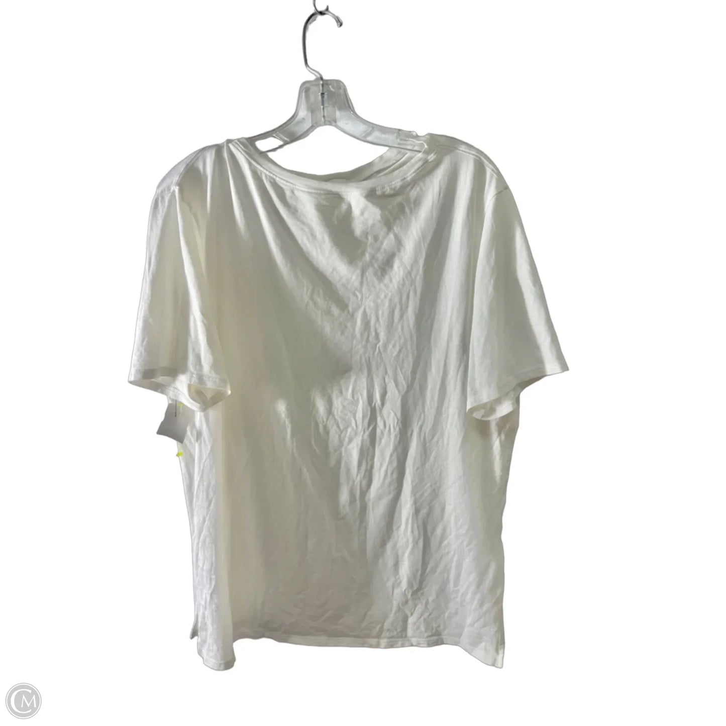Athletic Top Short Sleeve By Lululemon In White, Size: 8