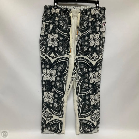 Pants Linen By Pilcro In Black & White, Size: M