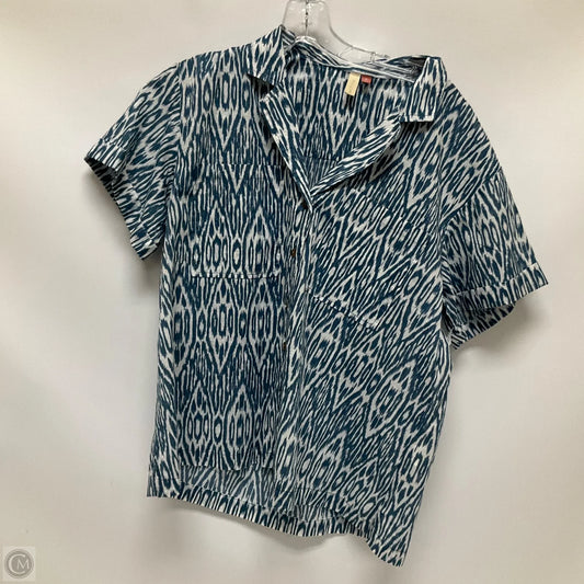 Top Short Sleeve By Pilcro In Teal, Size: M