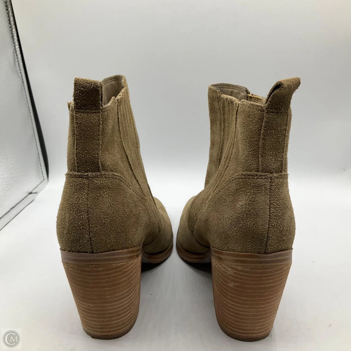 Boots Ankle Heels By Marc Fisher In Beige, Size: 7.5