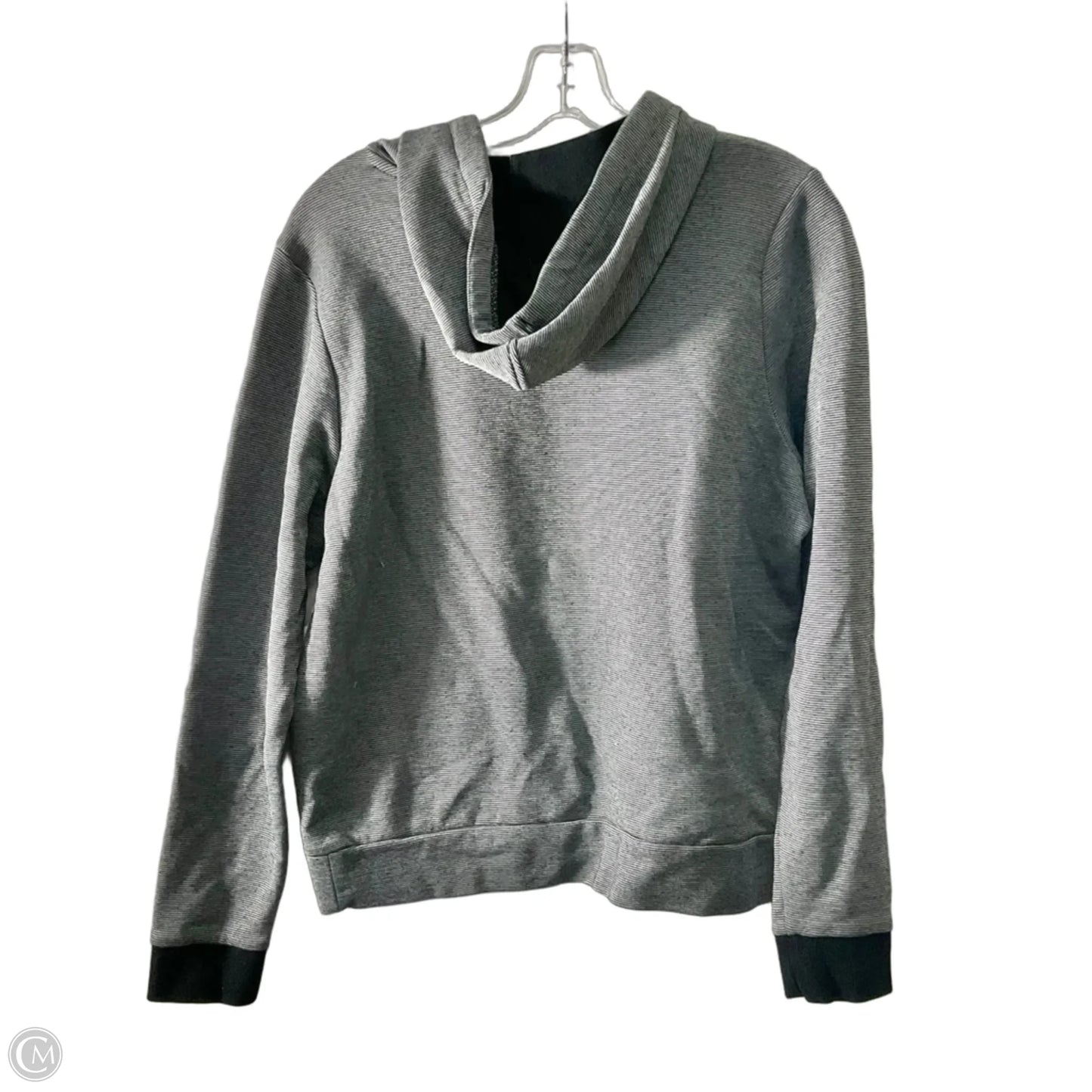 Sweatshirt Hoodie By Antigua In Striped Pattern, Size: M