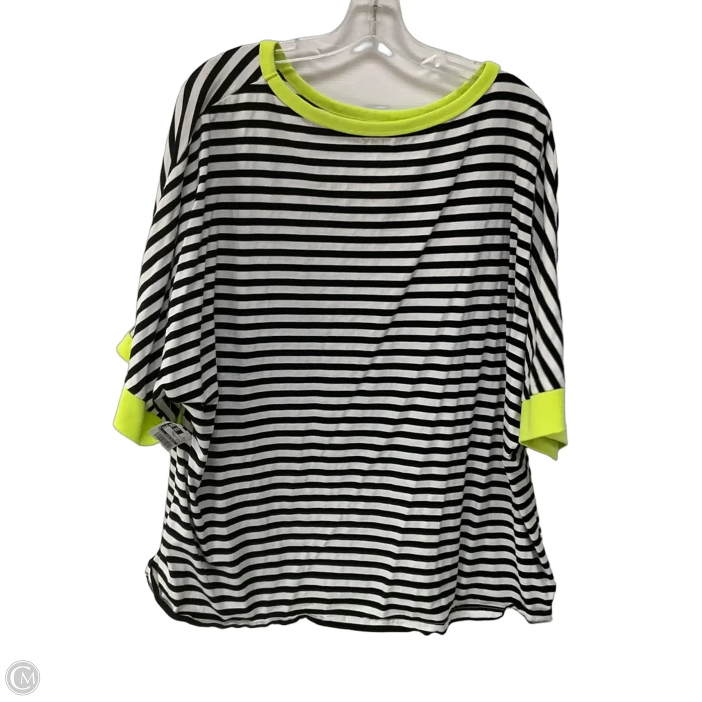 Top Short Sleeve By Clothes Mentor In Striped Pattern, Size: Xl
