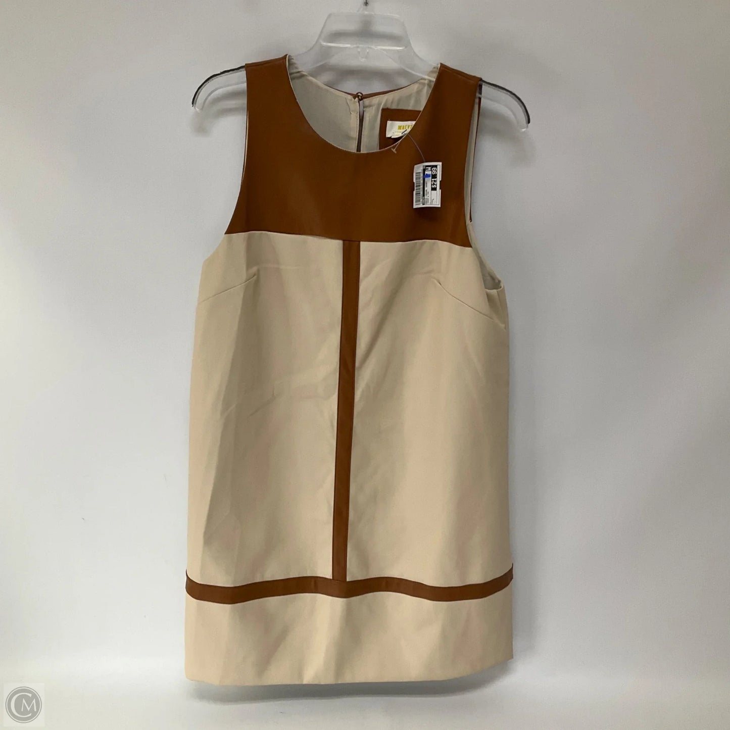 Dress Casual Short By Maeve In Cream & Tan, Size: L