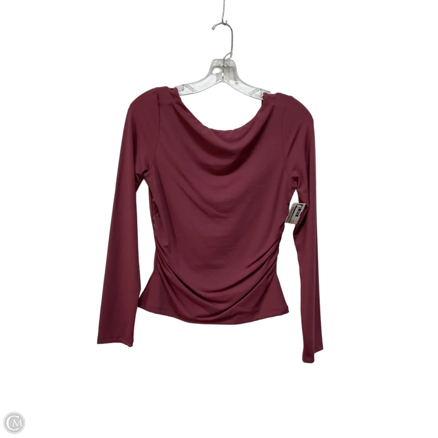 Top Long Sleeve By Anthropologie In Maroon, Size: S
