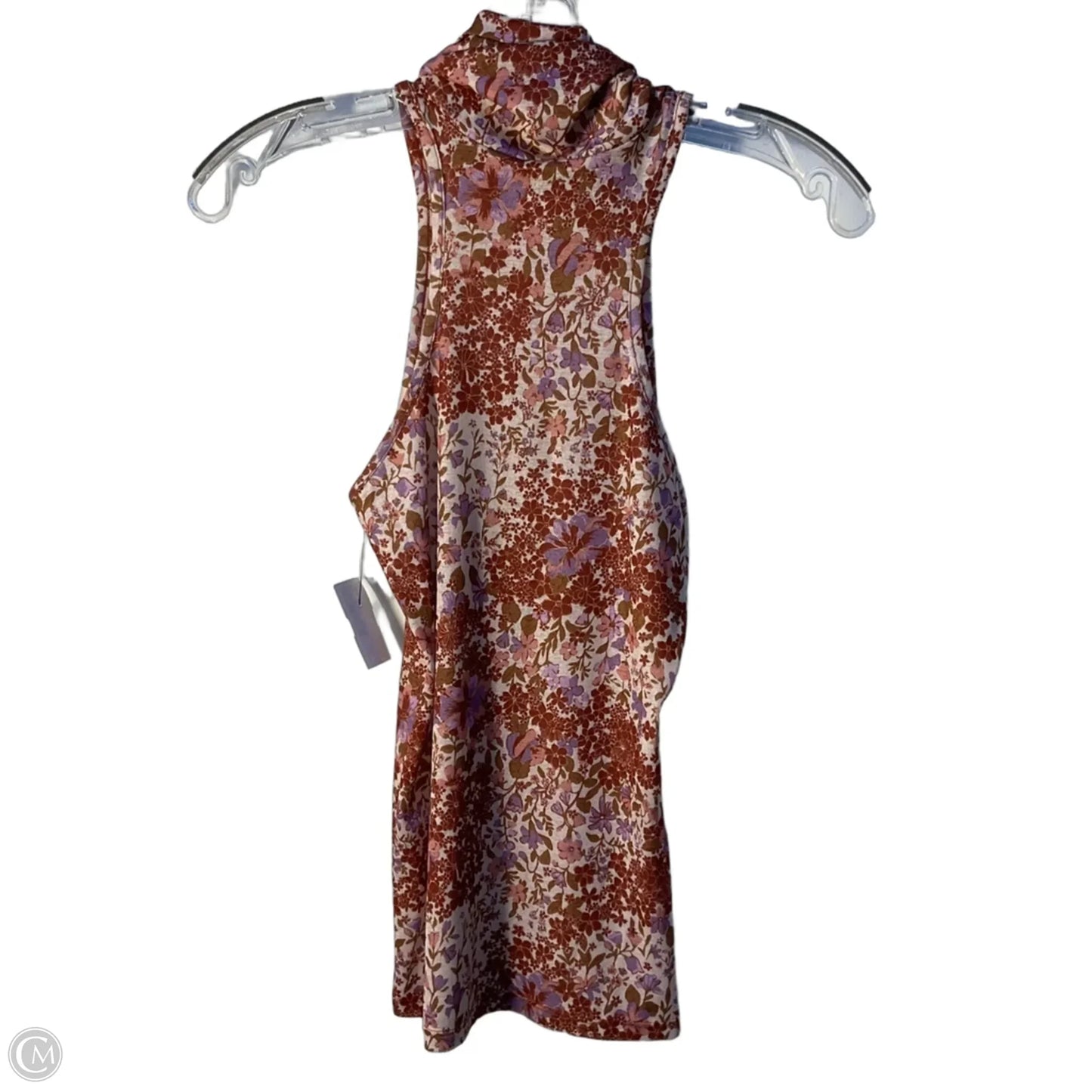 Top Sleeveless By Free People In Floral Print, Size: Xs