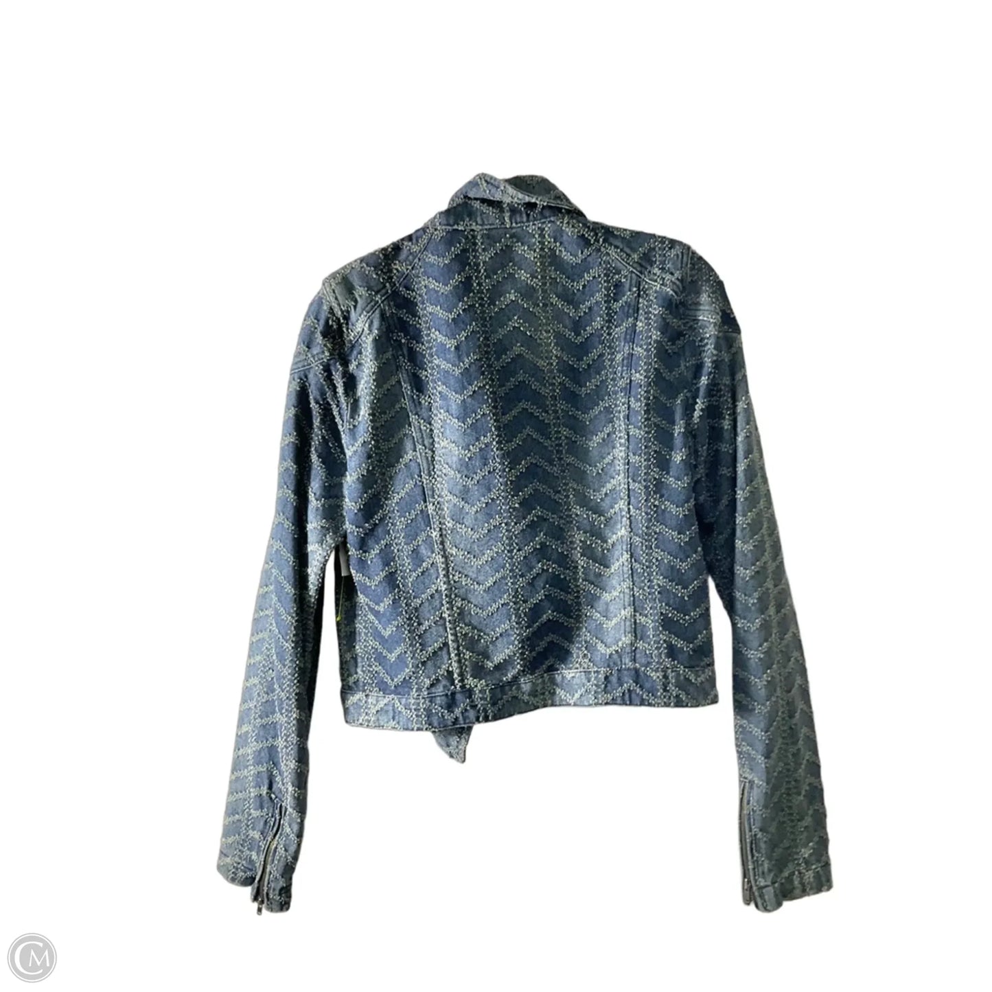 Jacket Denim By Free People In Blue Denim, Size: S