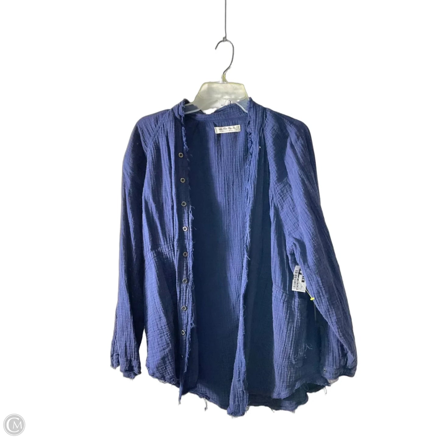Blouse Long Sleeve By We The Free In Navy, Size: Xs