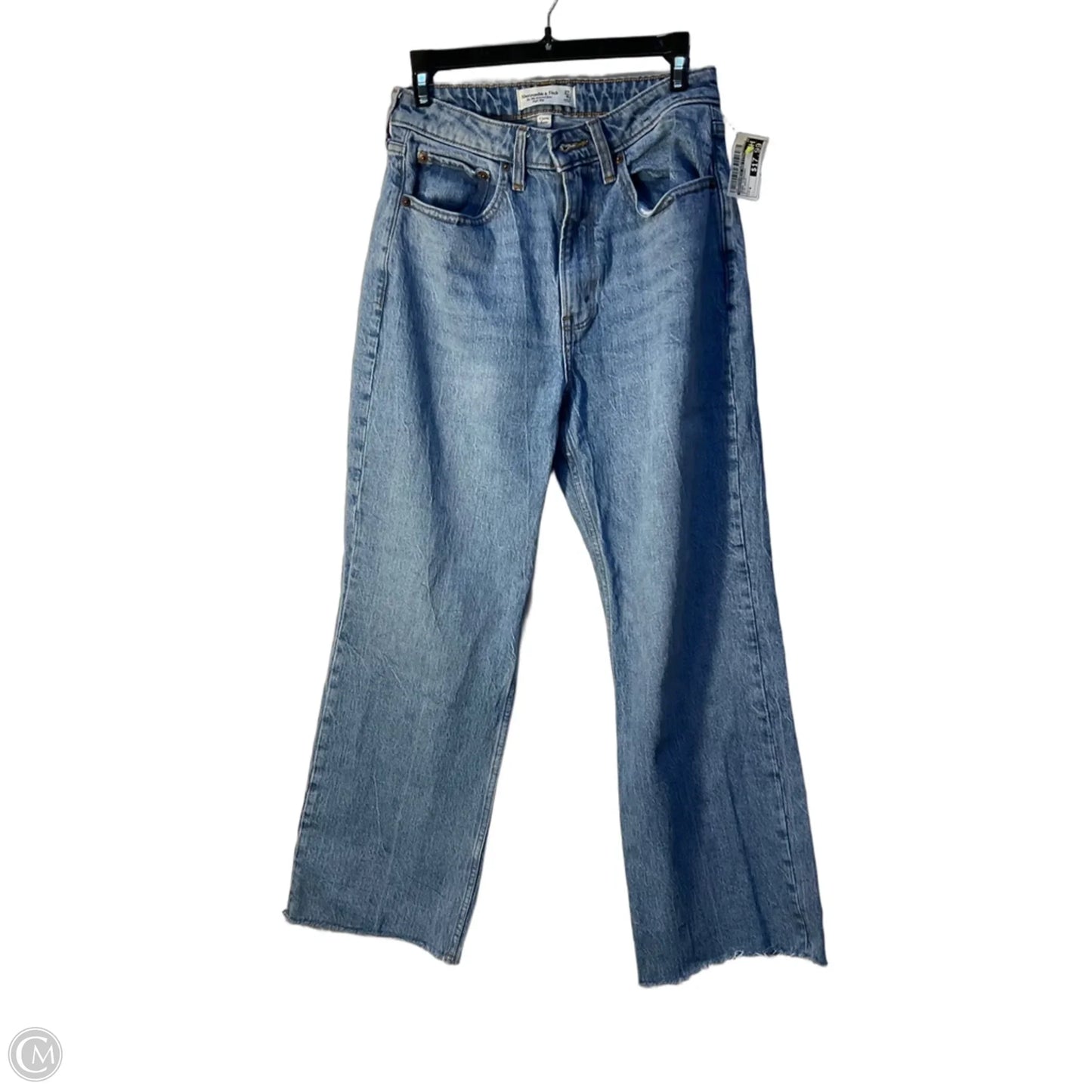Jeans Straight By Abercrombie And Fitch In Blue Denim, Size: 4