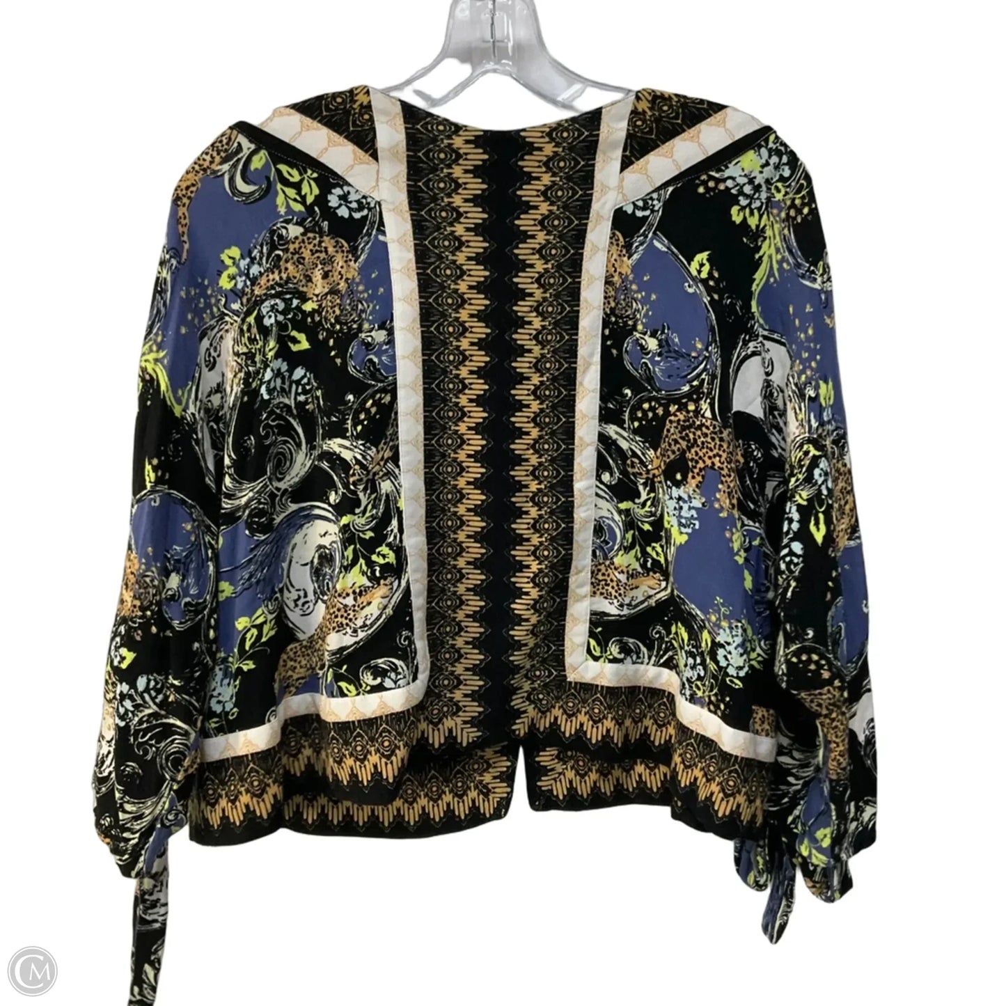 Blouse 3/4 Sleeve By Free People In Animal Print, Size: Xs