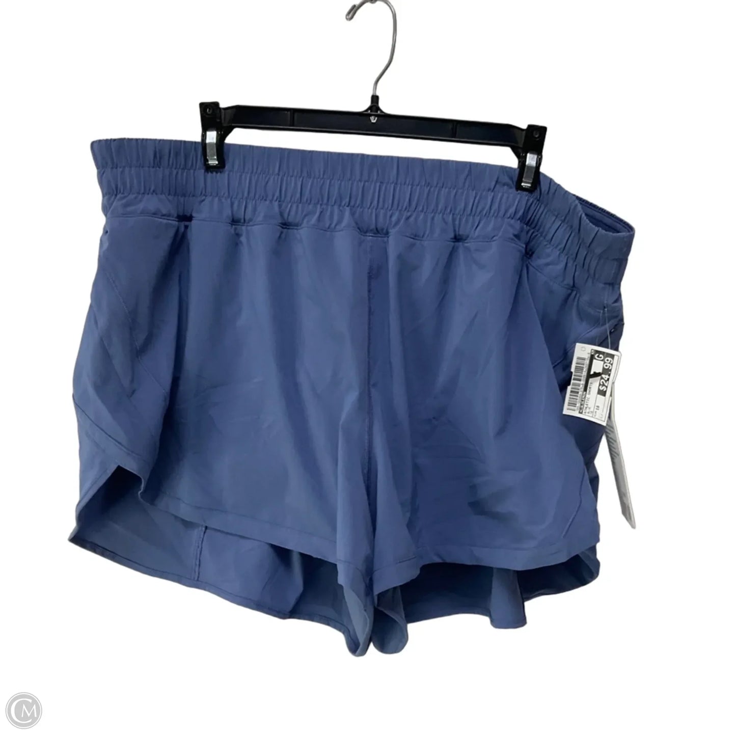 Athletic Shorts By Lululemon In Blue, Size: 18